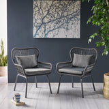 Steel & Rope PE Wicker Indoor Accent Chairs - NH115703