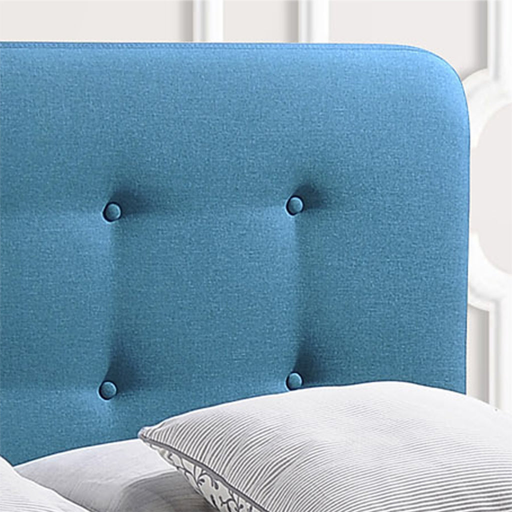 Modern Glam ButtonTufted Queen Velvet Bed Frame with Splayed Legs N