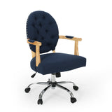 Contemporary Tufted Fabric Swivel Office Lift Chair - NH930313