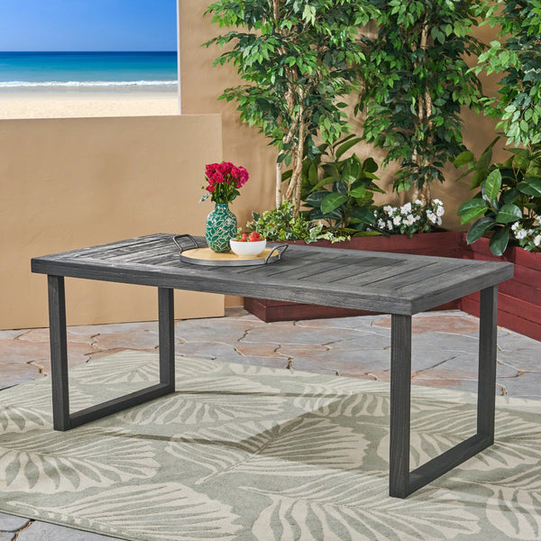 Outdoor 69-inch Acacia Wood Dining Table - NH330603