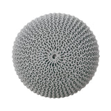 Modern Knitted Cotton Round Pouf - NH088313