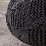 Knitted Cotton Pouf - NH834403