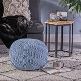 Knitted Cotton Pouf - NH344403