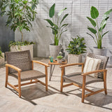 Outdoor Wood and Wicker Club Chairs - NH902503