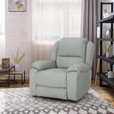 Classic Tufted Leather Swivel Recliner - NH865403