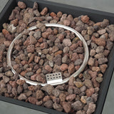 Outdoor 40-Inch Square Fire Pit with Tank Holder - NH922113