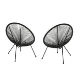 Outdoor Hammock Weave Chair with Steel Frame (Set of 2) - NH698803