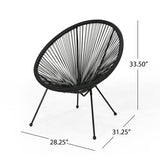 Outdoor Hammock Weave Chair with Steel Frame (Set of 4) - NH109803