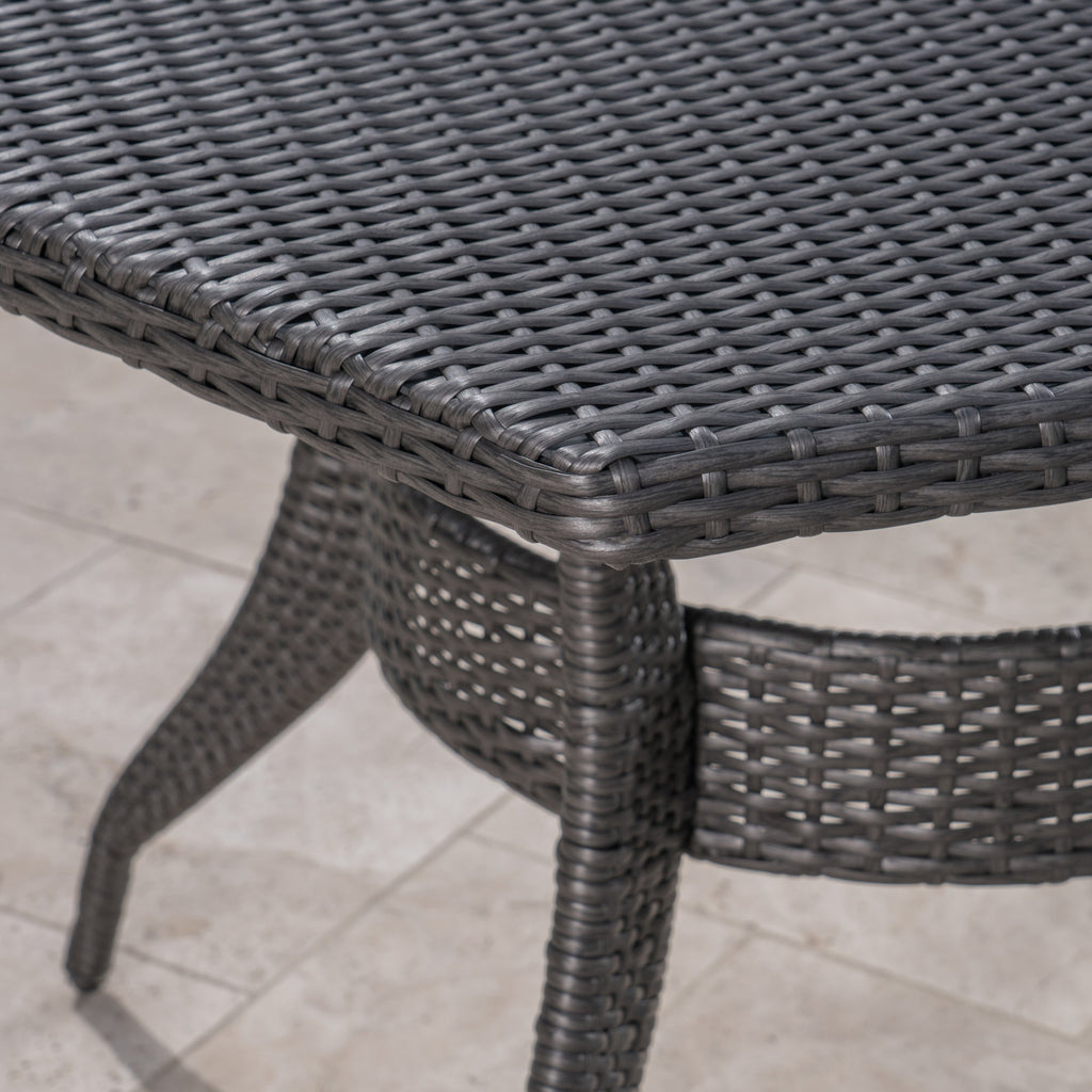 Outdoor 53 Inch Wicker Hexagon Dining Table - NH831403 – Noble House ...