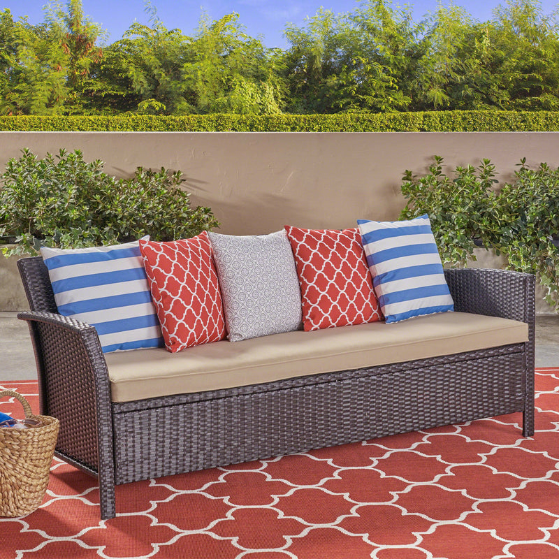 Outdoor Wicker 3 Seater Sofa - NH231503