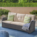 Outdoor 3 Seater Wicker Sofa - NH999403