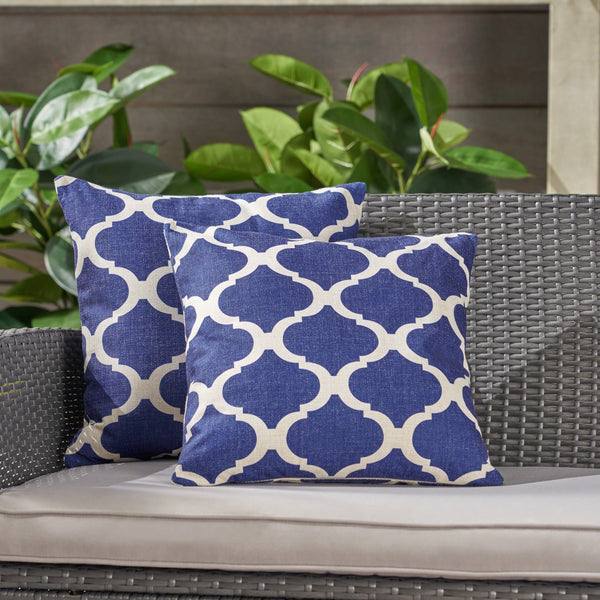 Outdoor 18-inch Water Resistant Square Pillows - NH115503