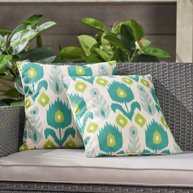 Outdoor 18-inch Water Resistant Square Pillows (Set of 2) - NH515503