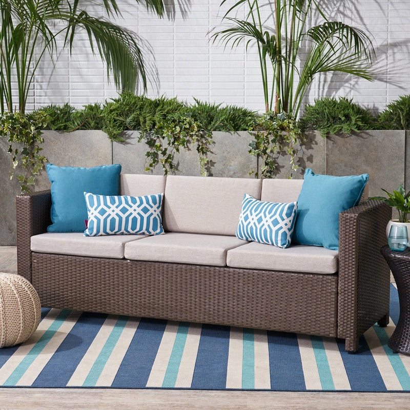 Outdoor Wicker 3 Seater Sofa - NH697403