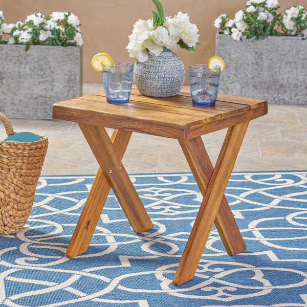 Outdoor Acacia Wood Side Table - NH414403