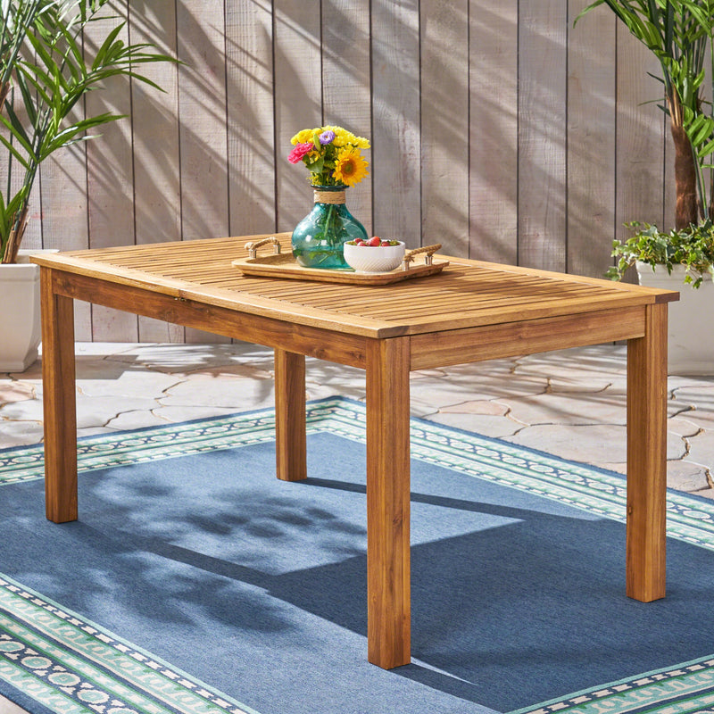 Outdoor Expandable Acacia Wood Dining Table - NH653503