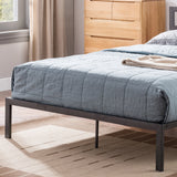 Minimalistic Modern Slat Iron Queen-Size Bed Frame - NH256603