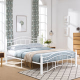 Iron Queen Bed Frame with Finial-Topped Legs - NH756603