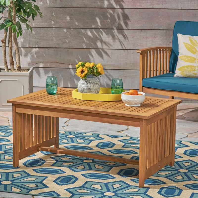Outdoor Acacia Wood Coffee Table - NH645503