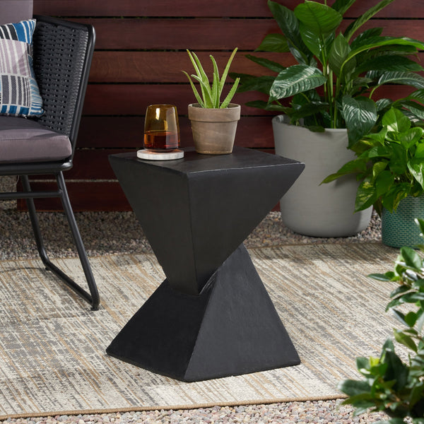 Outdoor Light-Weight Concrete Accent  Table - NH138503