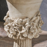 Garden Urn Planter, Roman, Botanical, Lightweight Concrete - NH614703