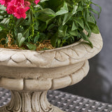 Garden Urn Planter, Roman, Botanical, Lightweight Concrete - NH974703