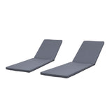 Outdoor Fabric Chaise Lounge Cushion (Set of 2) - NH387903