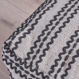 Handcrafted Boho Fabric Pouf - NH450603