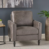 Contemporary Club Chair with Plush Microfiber Cushions - NH968803