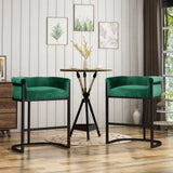 Modern Wide Bucket Upholstered Barstool - NH082603