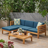 Outdoor 5 Piece Acacia Wood Sofa Set - NH552803