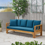 Outdoor Extendable Acacia Wood Daybed Sofa - NH518903