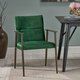 Modern Glam Velvet Dining Arm Chair - NH932803