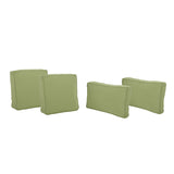 Indoor Water Resistant 18" Square Throw and 12"x20" Rectangular Lumbar Pillow Set (Set of 4) - NH460803