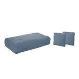 Outdoor Water Resistant 6X3 Lounger Bean Bag and 18" Throw Pillows Set - NH250803