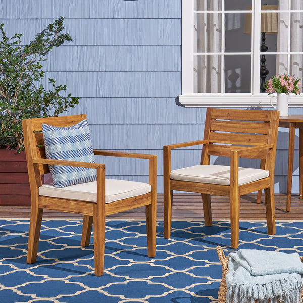 Outdoor Acacia Wood Dining Chairs - NH654603