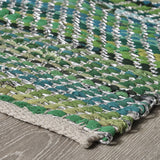 Boho Cotton Area Rug with Metallic Accents - NH616803