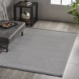 Modern Blended Wool and Viscose Area Rug - NH686803