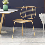 Modern Glam Iron Dining Chair - NH803113