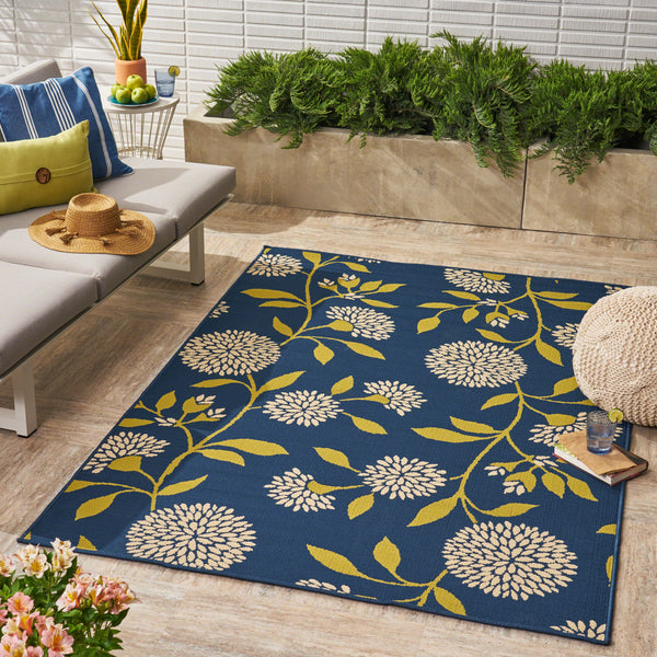 Outdoor Floral Area Rug - NH139403