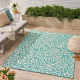 Outdoor Floral Area Rug - NH339403