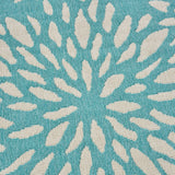 Indoor Floral  Area Rug, Blue and Ivory - NH156503