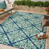 Outdoor Floral Area Rug - NH698403
