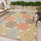 Outdoor Floral Area Rug - NH609403