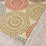 Outdoor Floral Area Rug - NH609403