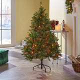 4.5-foot Noble Fir Hinged Artificial Christmas Tree - NH723703