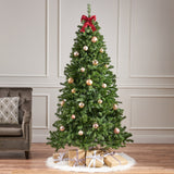 7-foot Noble Fir Pre-Lit Clear LED Hinged Artificial Christmas Tree - NH541113