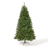 7-foot Noble Fir Pre-Lit Clear LED Hinged Artificial Christmas Tree - NH541113