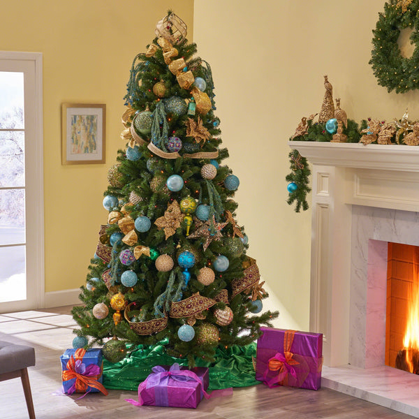 7-foot Noble Fir Hinged Artificial Christmas Tree - NH033703