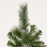 9-foot Mixed Spruce Pre-Lit Clear LED Hinged Artificial Christmas Tree with Glitter Branches - NH641113